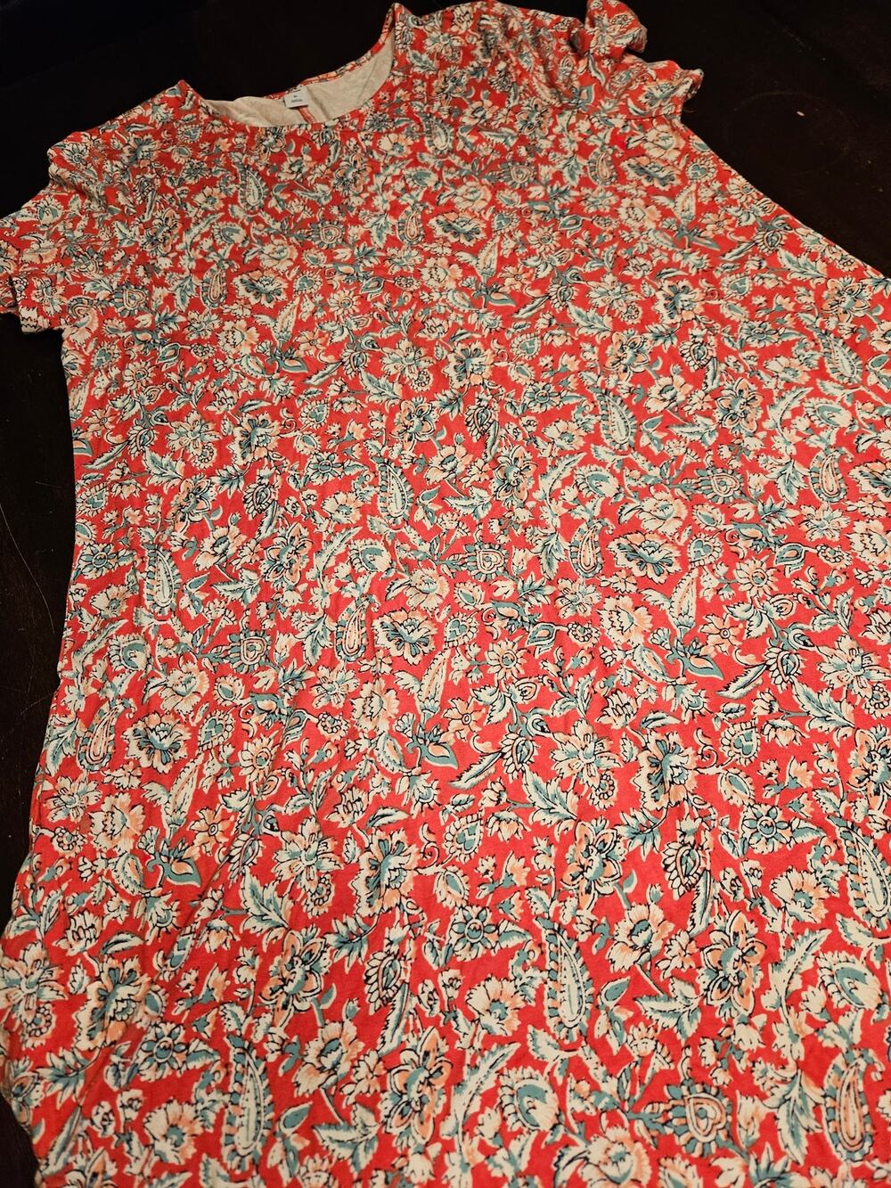 Old Navy Woman's A-Line Floral Stretchy Soft Dress sz XL